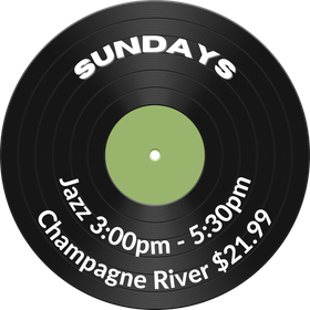 Champagne specials and jazz on Sundays
