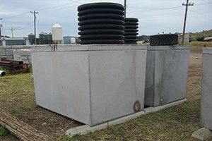 A big blocks of concrete septic tanks — Chamberlain, SD — Chamberlain Redimix LLC
