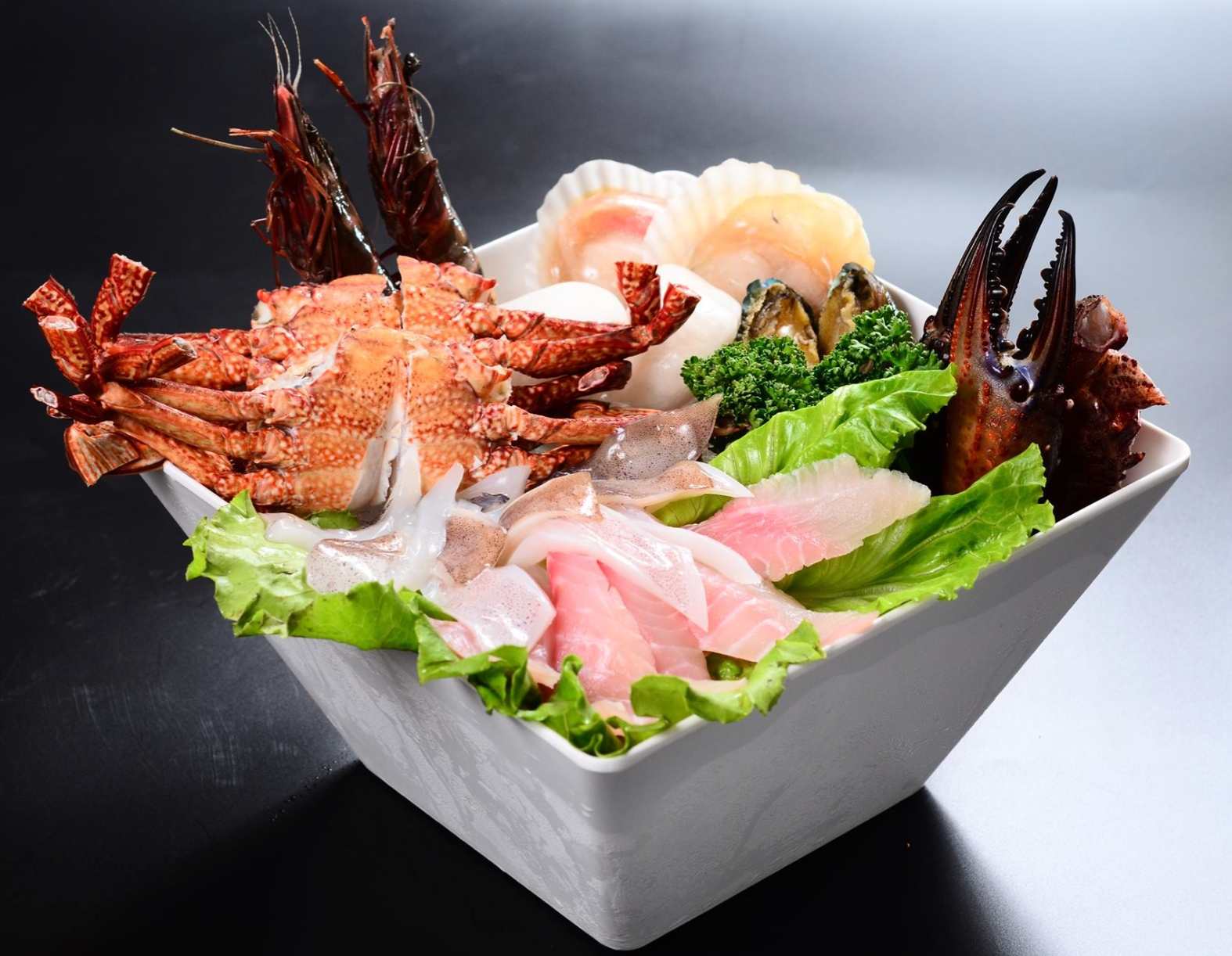 石蟳蟹海陸鍋(六人份)