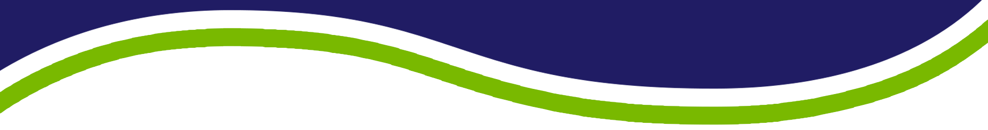 Fondo azul y blanco con una línea ondulada verde.