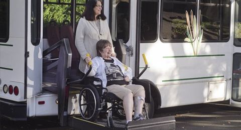 wheelchair friendly bus