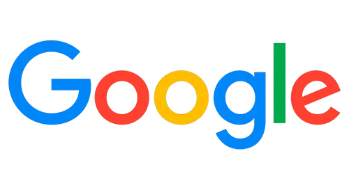 A colorful google logo on a white background.