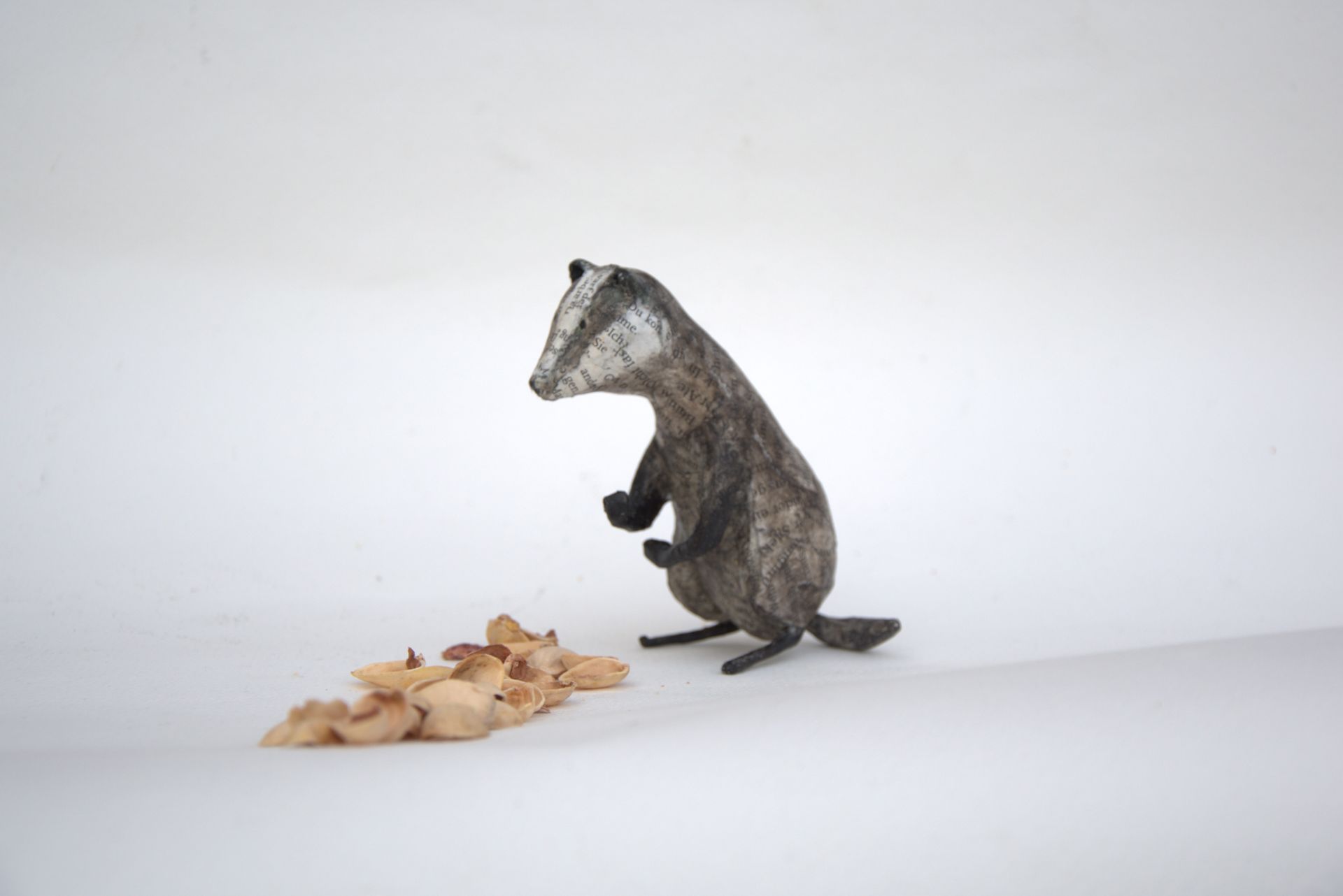 Paper mache badger