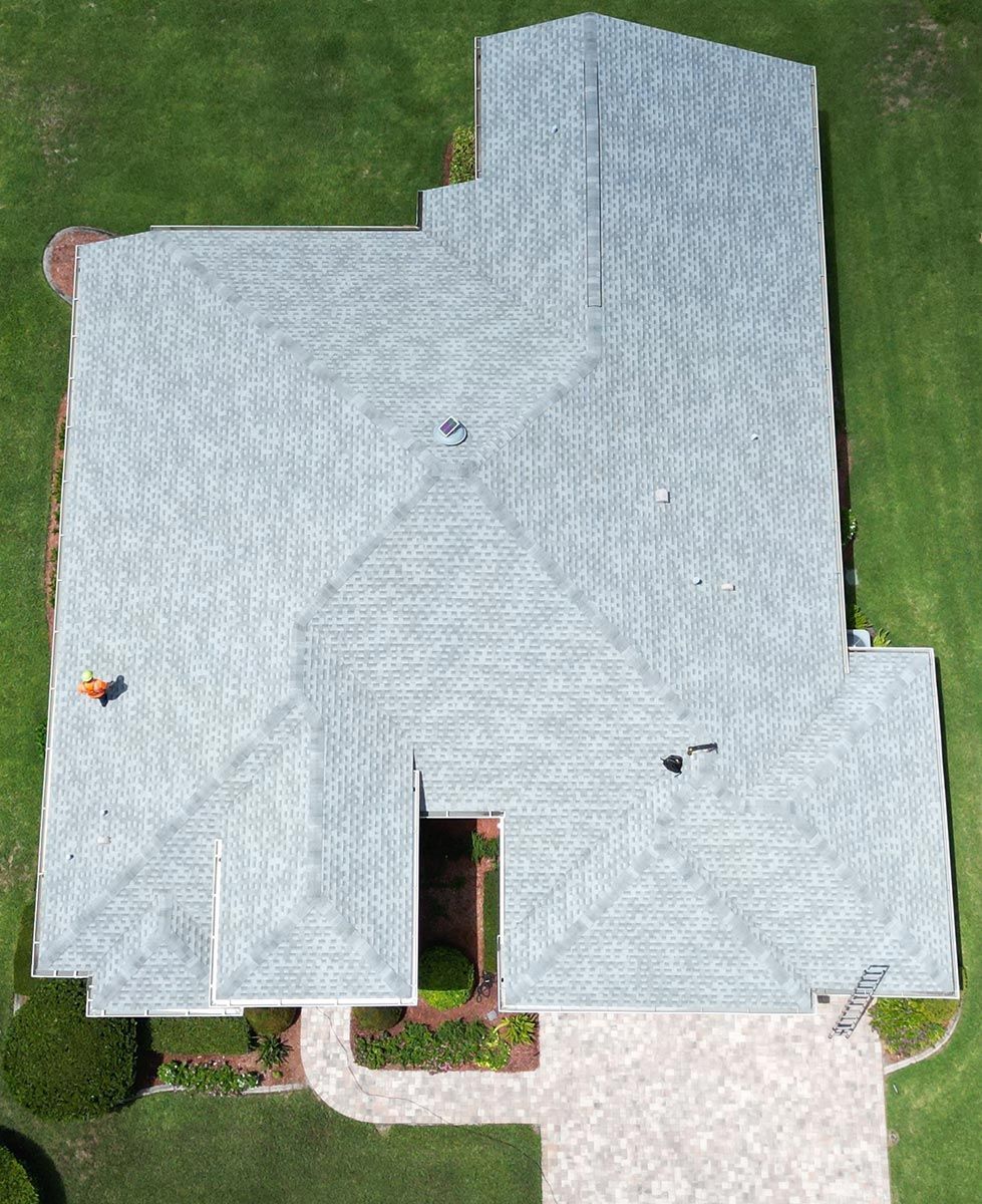 Aerial View of Elegant Roof — Green Bay, WI — Roof Renew USA