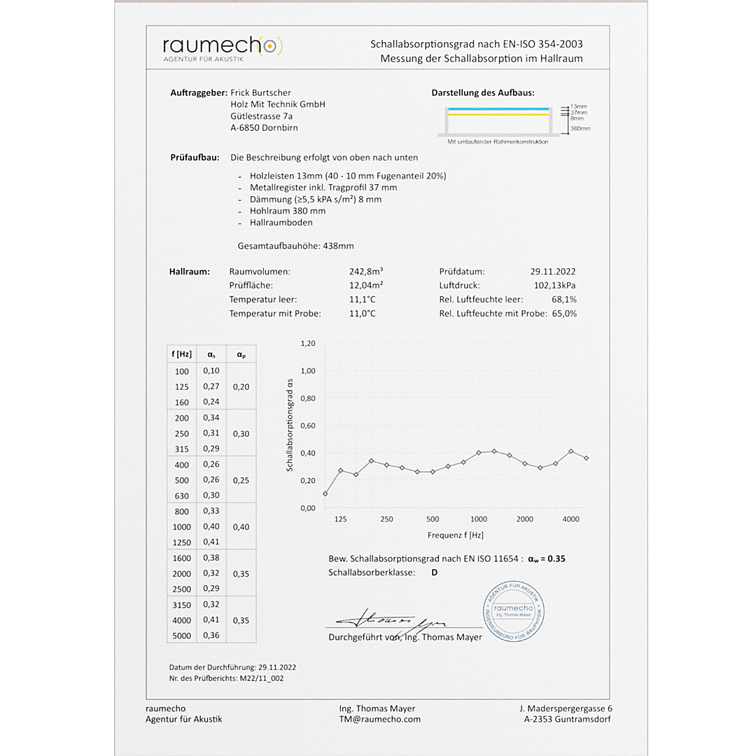 WoodenComfort Holz-Klimadecke
