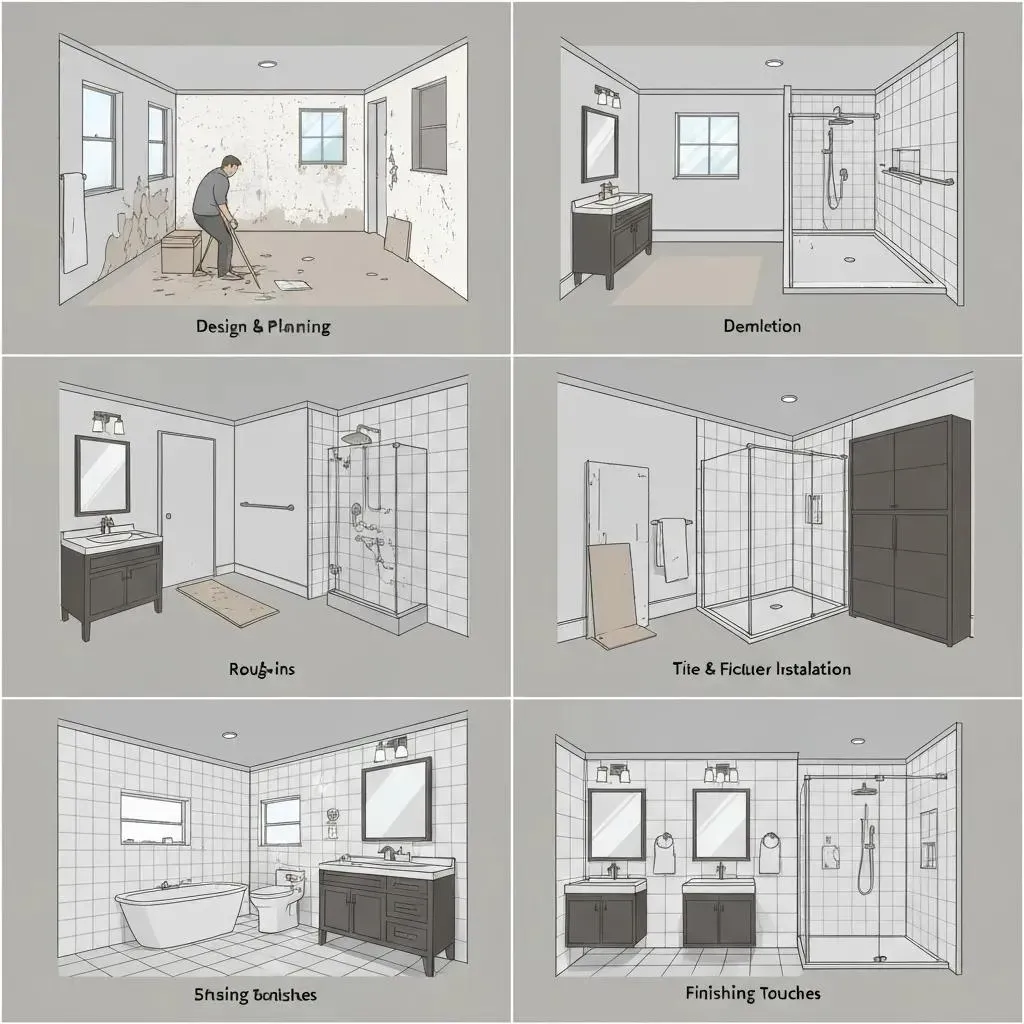 Typical Bathroom Remodel Project Phases