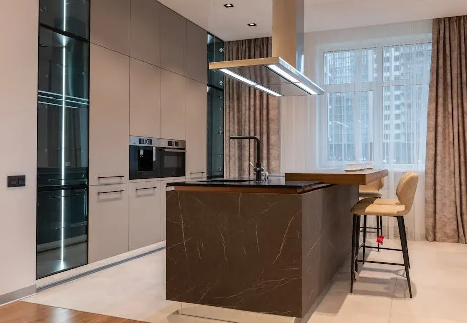modern kitchen with island - kitchen remodel ideas