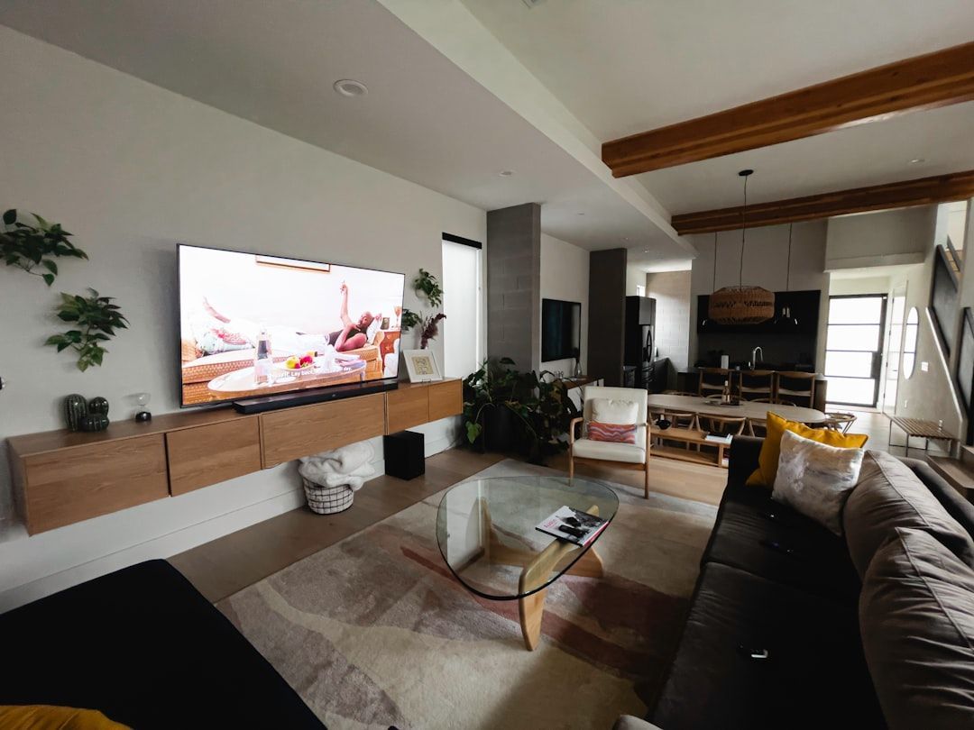 Renovated living room space - handyman renovation services