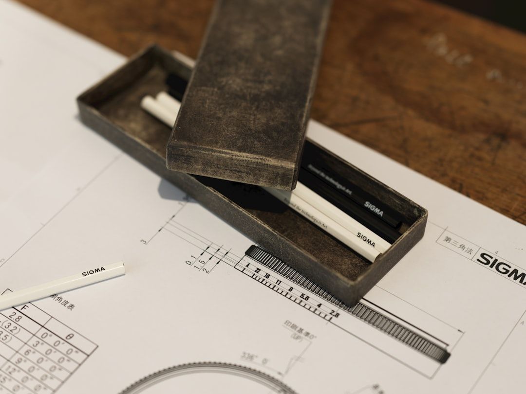 design blueprint next to material sample board - modern home remodeling