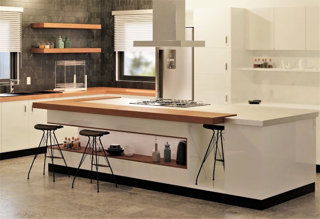 sleek modern kitchen with flat-panel cabinets - modern home remodeling