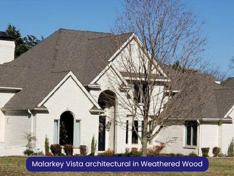 Malarkey Vista architectural in Weathered Wood
