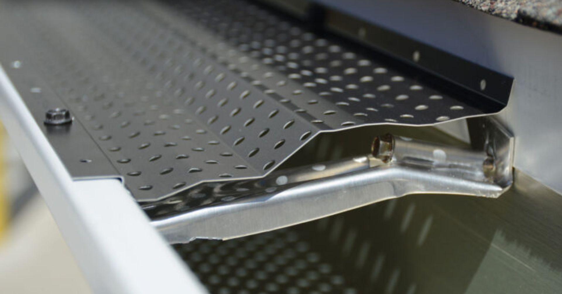 a picture of a bulldog gutter up close