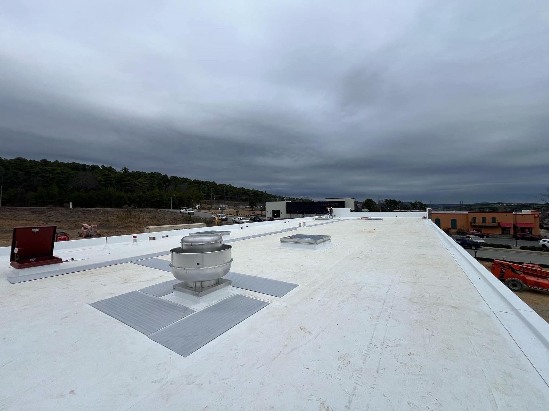 New construction TPO roof