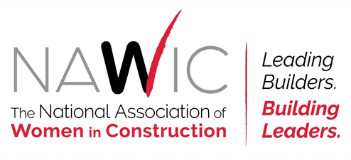 The logo for the national association of women in construction.