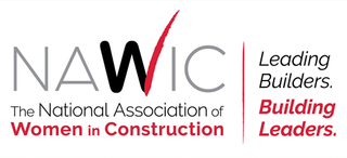 The logo for the national association of women in construction.