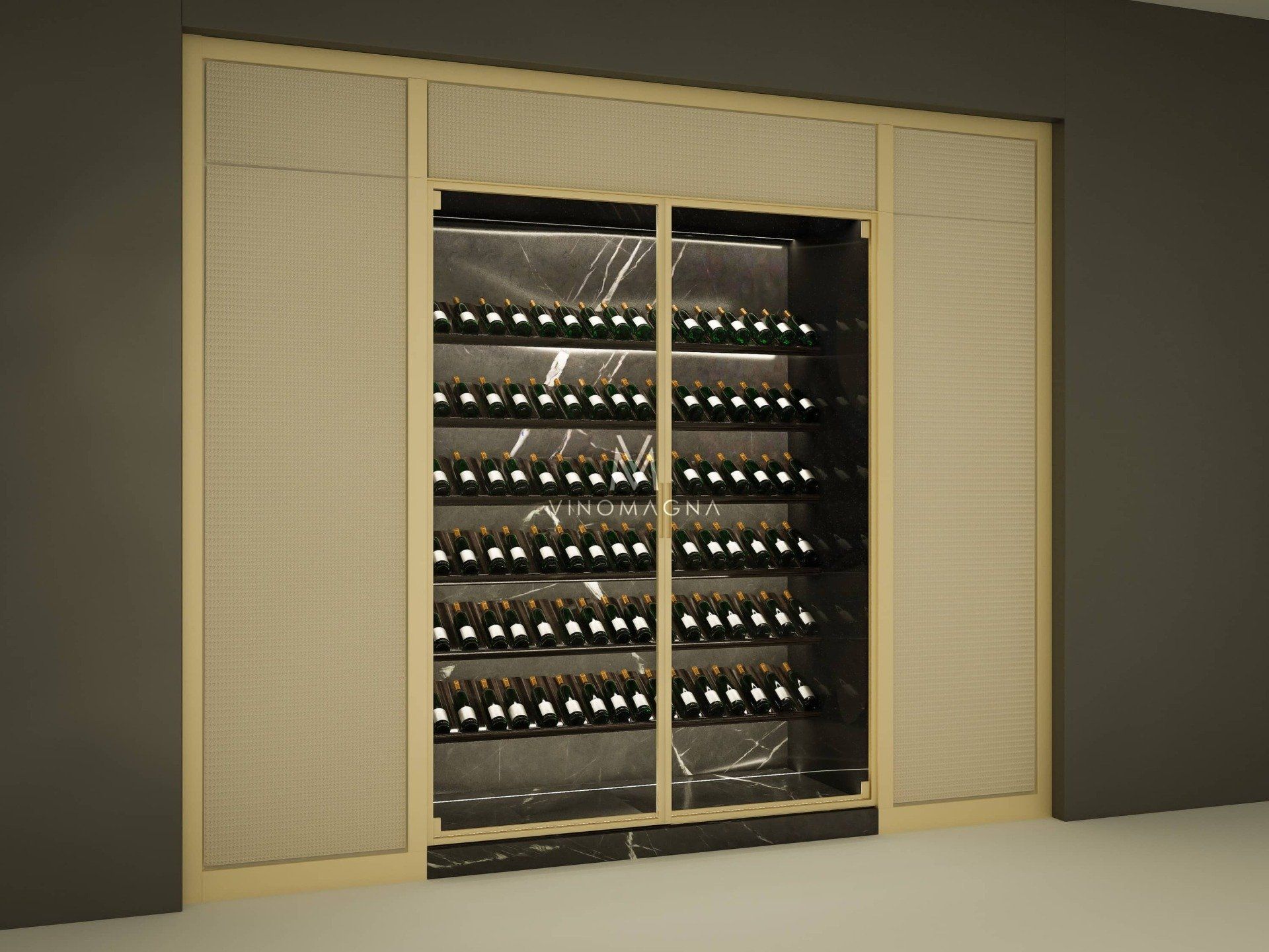 custom wine display design internal view vinomagna