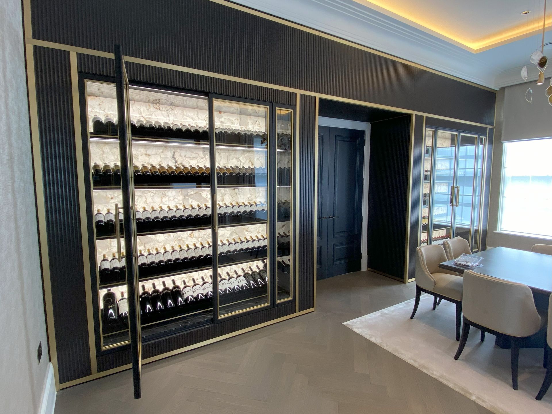 Luxury temperature controlled wine storage