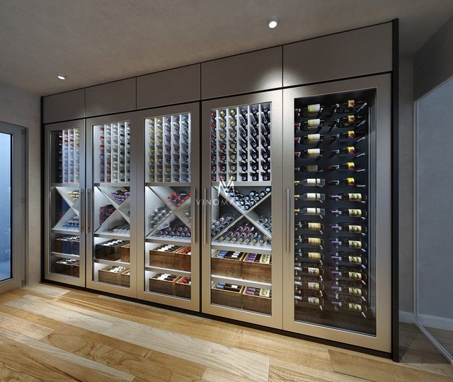 Contemporary Wine Cellar Display