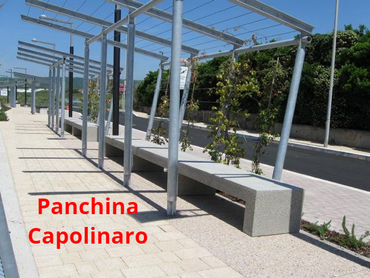 panchina in cemento Capolinaro