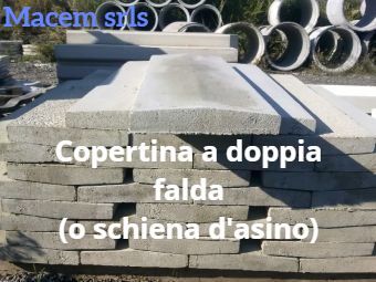 copertina per muro in cemento