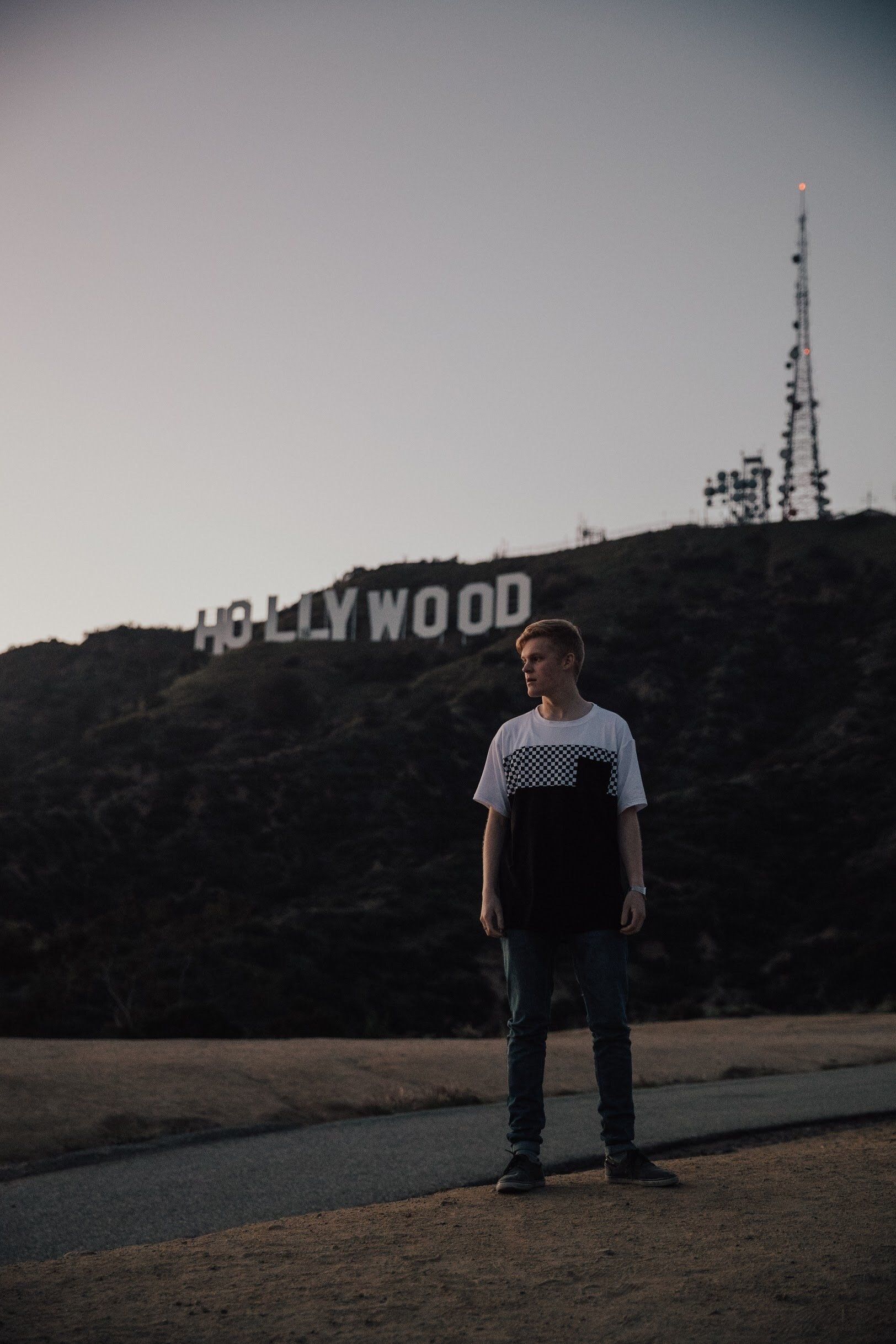 roseburg band, keith lambson, hollywood hills, stay golden music video shoot with dylan jordan and summer mckeen