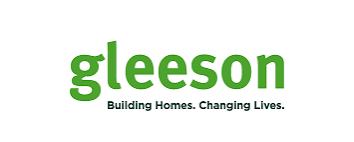 Gleeson logo in green with text 