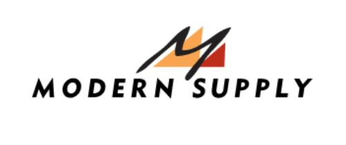 A modern supply logo with a m on it