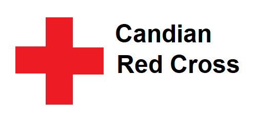 Le logo de la croix rouge canadienne est une croix rouge sur fond blanc.
