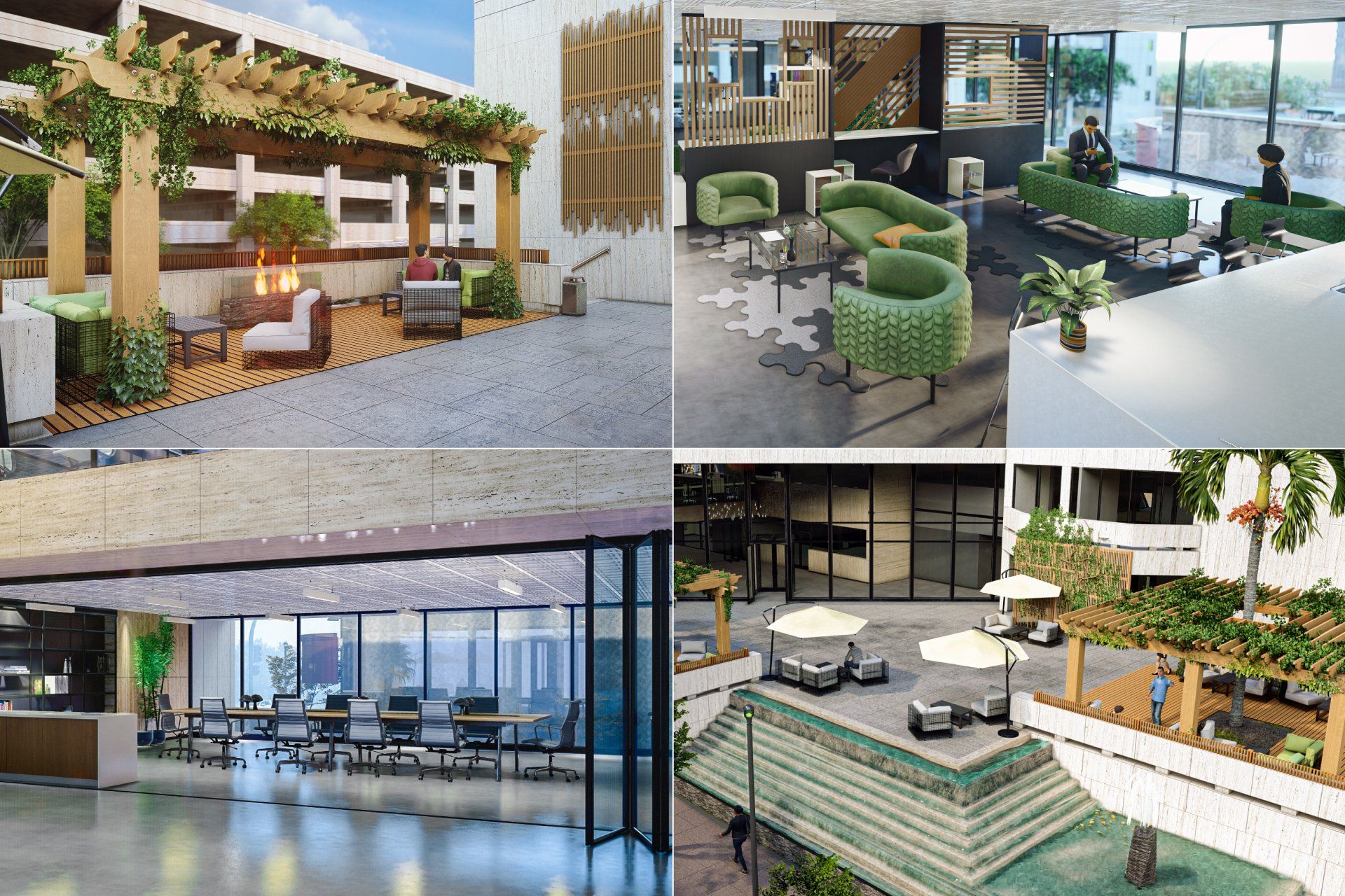 The Cannon Galveston at MarMo offers tenants information sharing workspaces.
