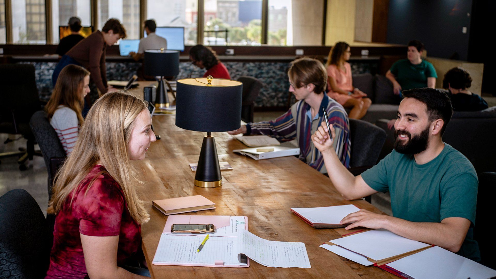 busy coworking space