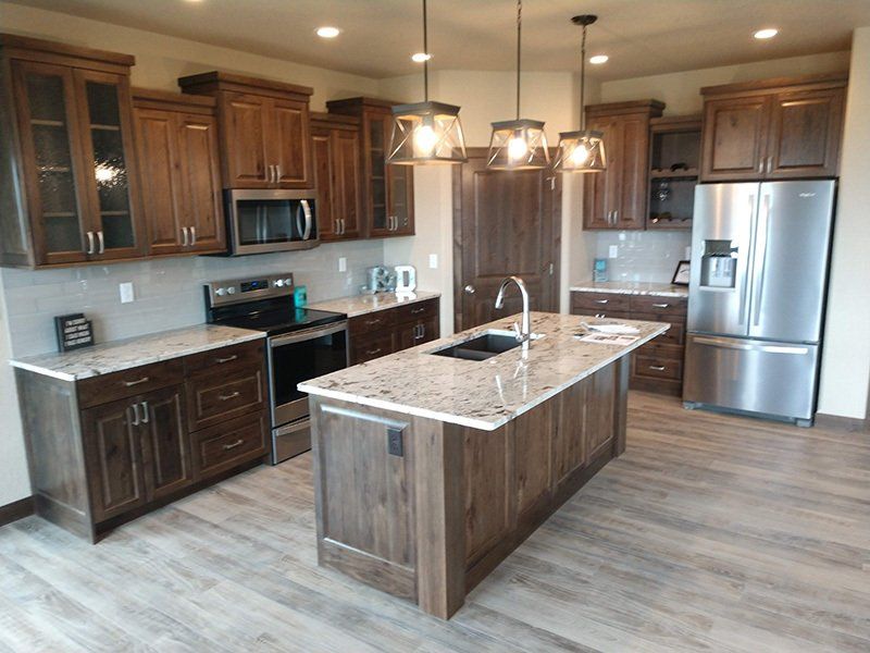 new walnut kitchen presents