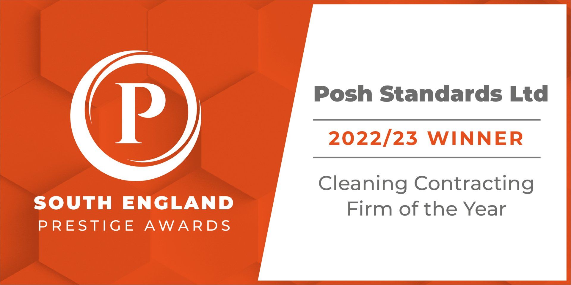 Prestige awards 2022/23 cleaning contract of the year