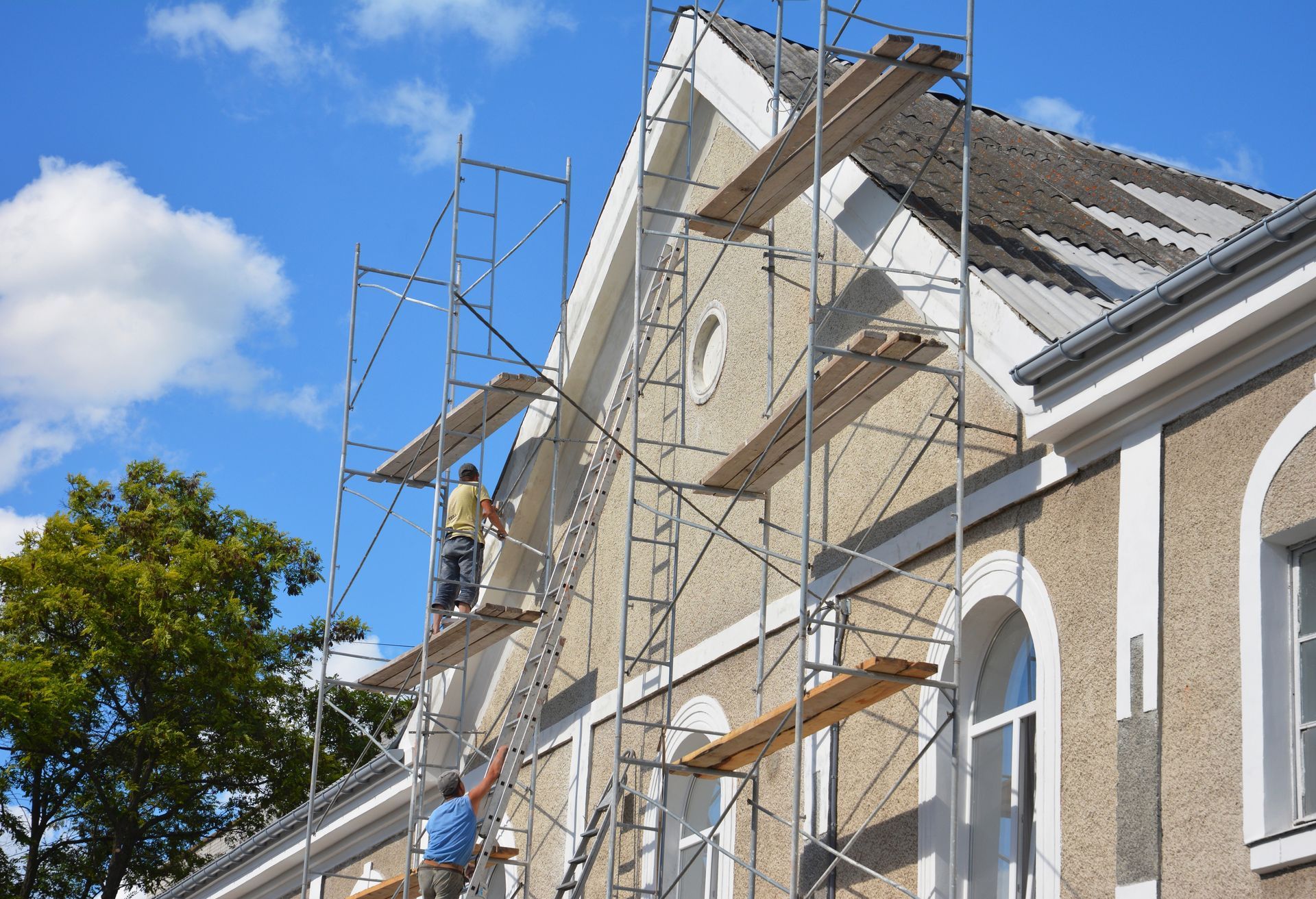 Luxury house under renovation 