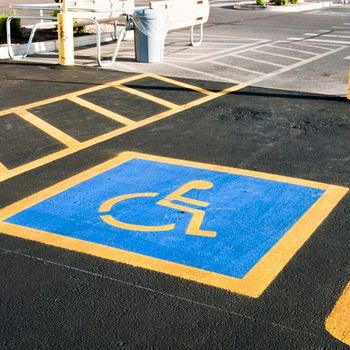 Florida Road Marking Services — Parking for People With Disabilities in Travares, FL