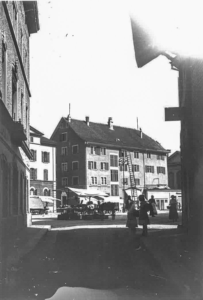 Schulhaus Königshof Neumarkt um 1920, erste Schulräumlichkeiten in Wohnhaus, Freie Schule Winterthur