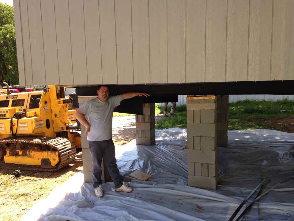 Man Under the House — Tecumseh, OK — Jacks Mobile Home Service