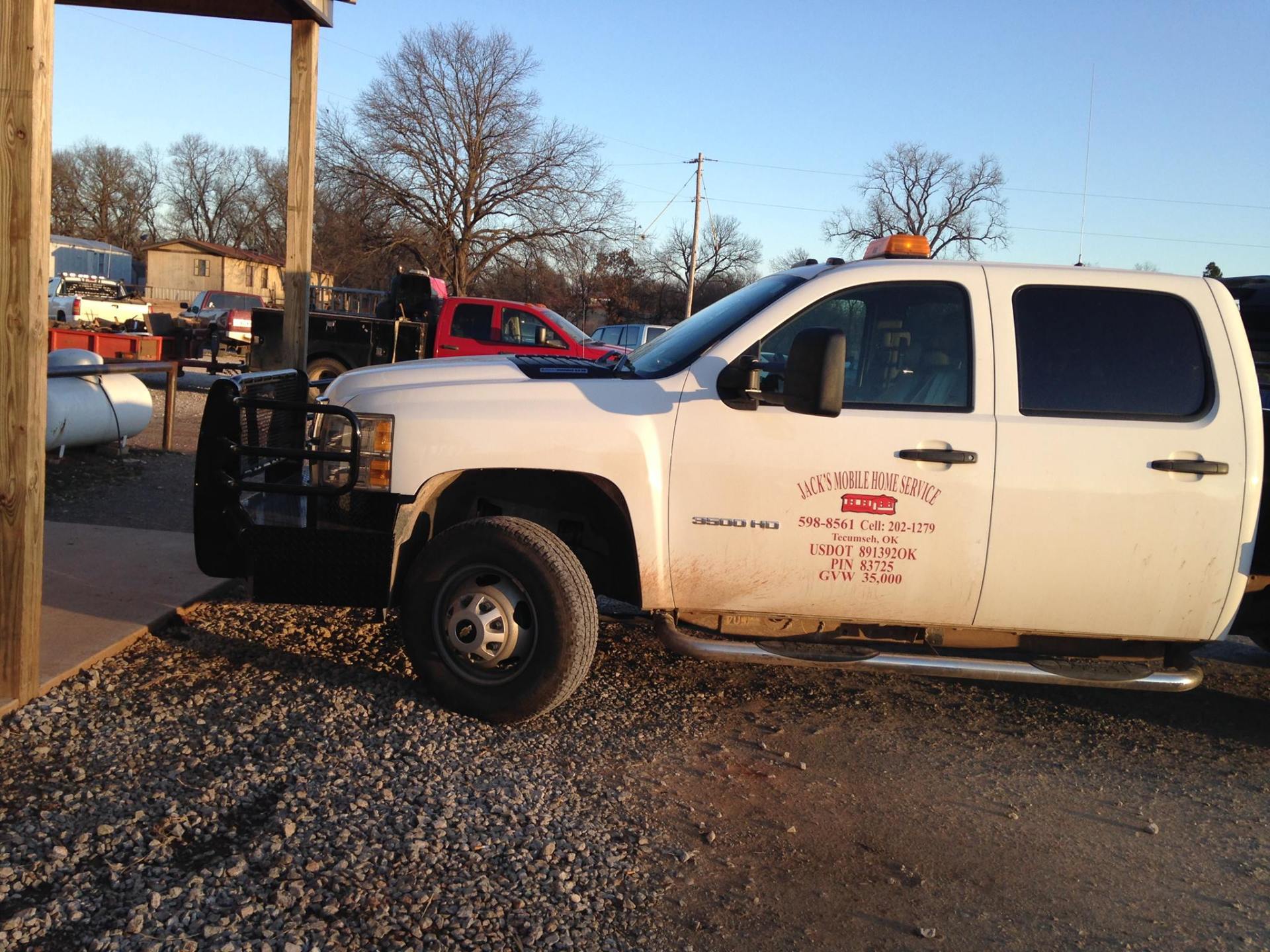 Parked Truck — Tecumseh, OK — Jacks Mobile Home Service