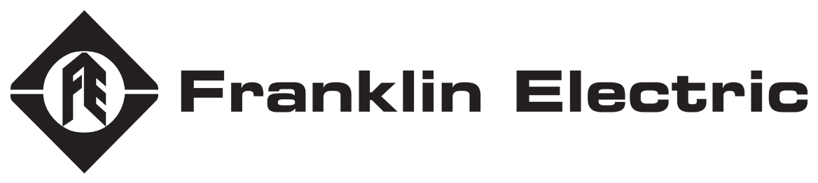 Logo for Franklin Electric: a black diamond with a stylized 
