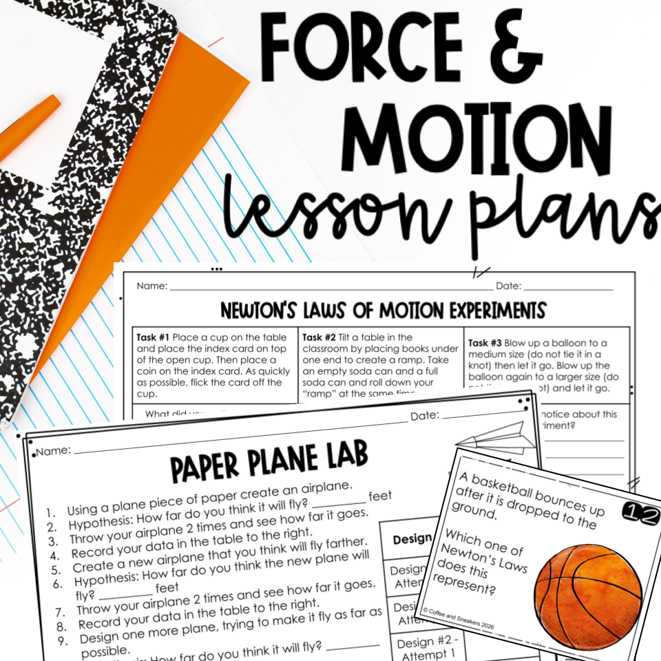 5th Grade Force & Motion Lesson Plan Photo
