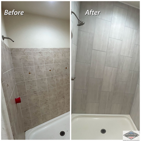 Bathroom Before And After — Monument, CO — Rock Steady Enterprises LLC