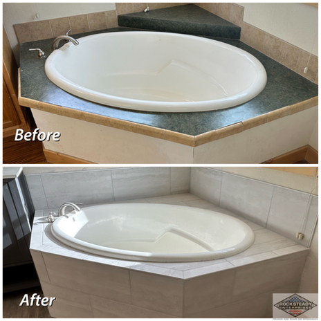 Bath Tub Before And After — Monument, CO — Rock Steady Enterprises LLC