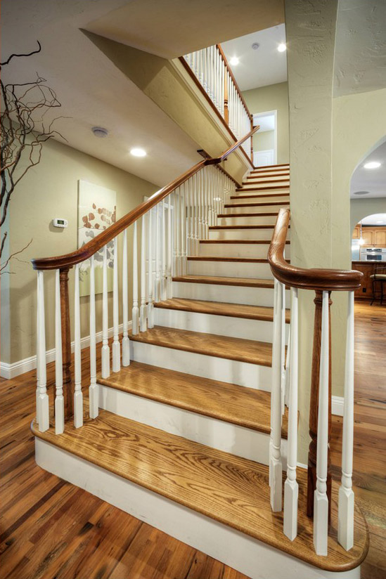 Hardwood staircase installation service in Thornton, CO