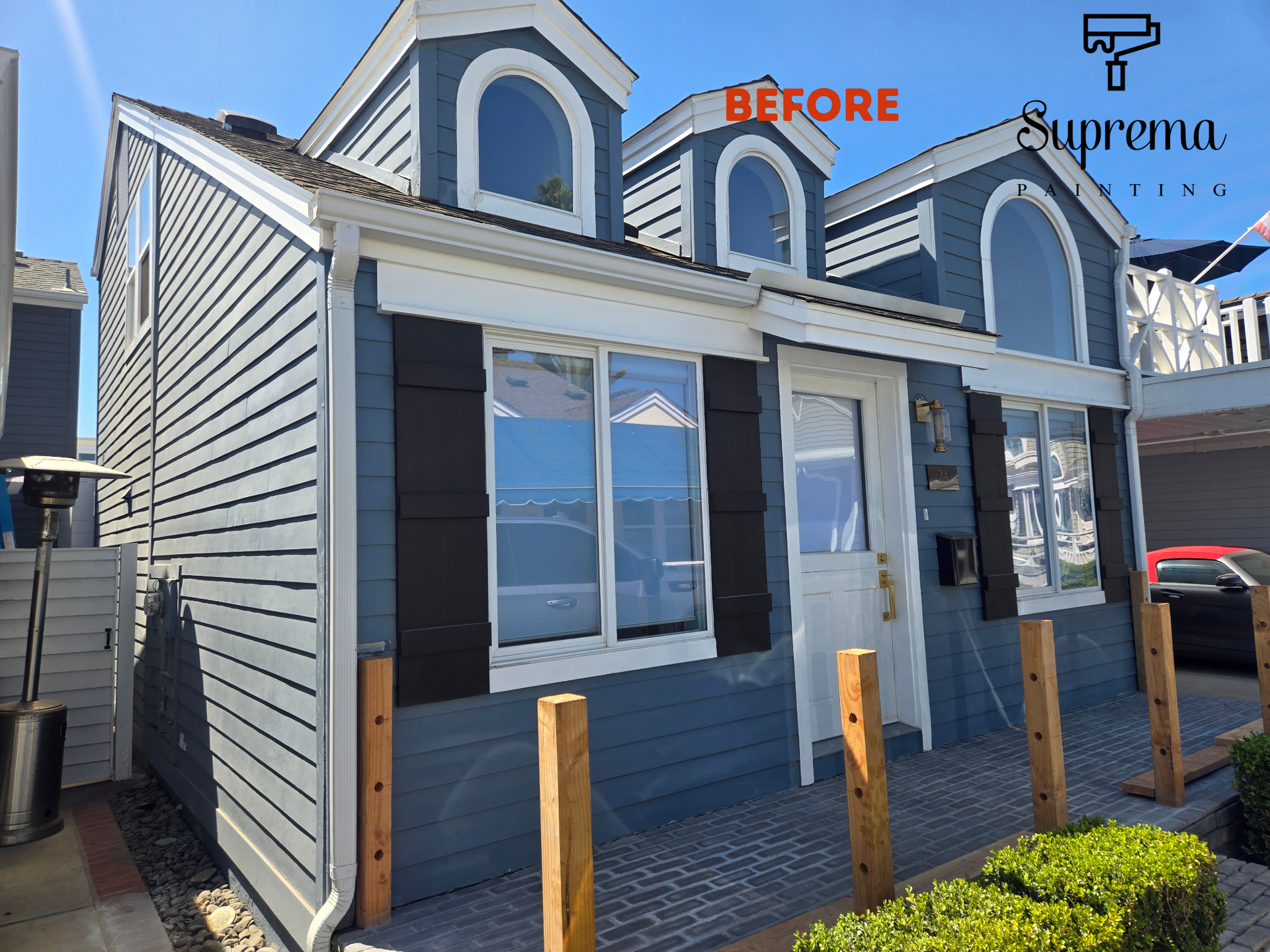 before image of beautiful residential home in yorba linda california before suprema painting painted it