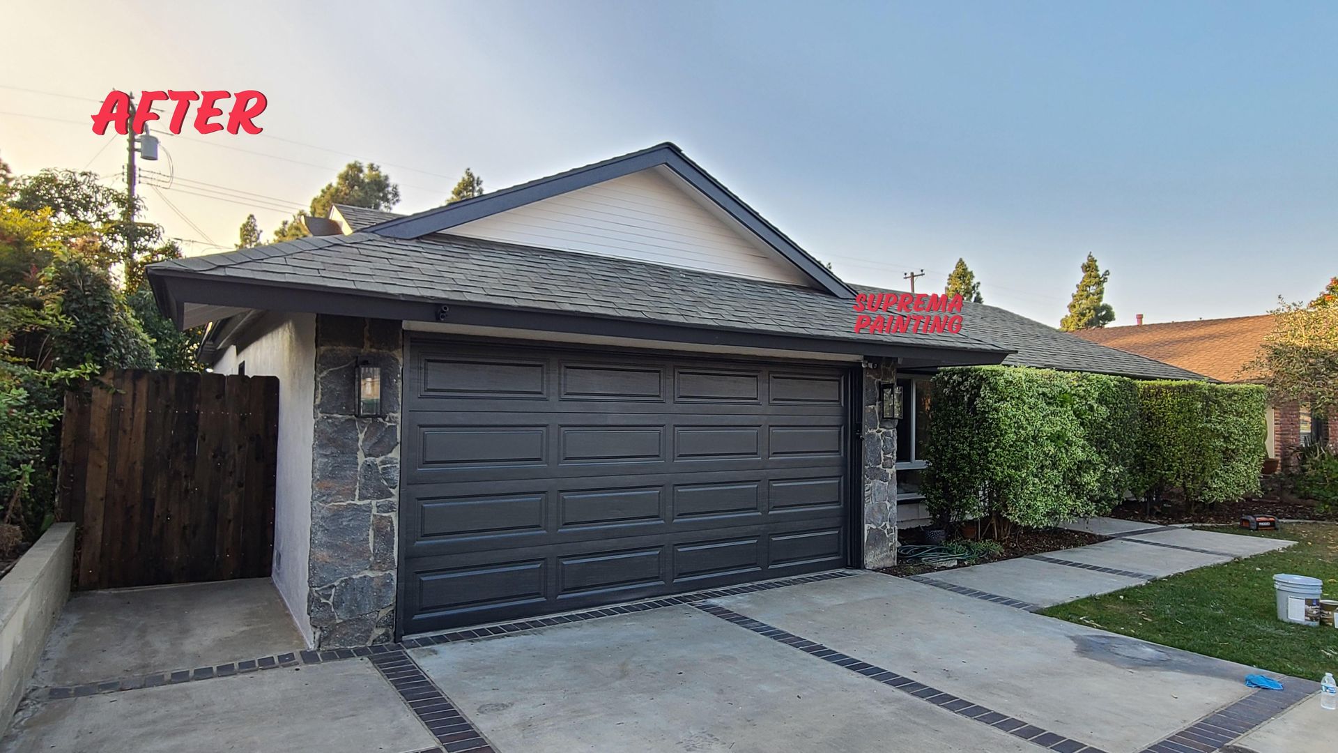 after image of residential house painted by suprema painting in orange county