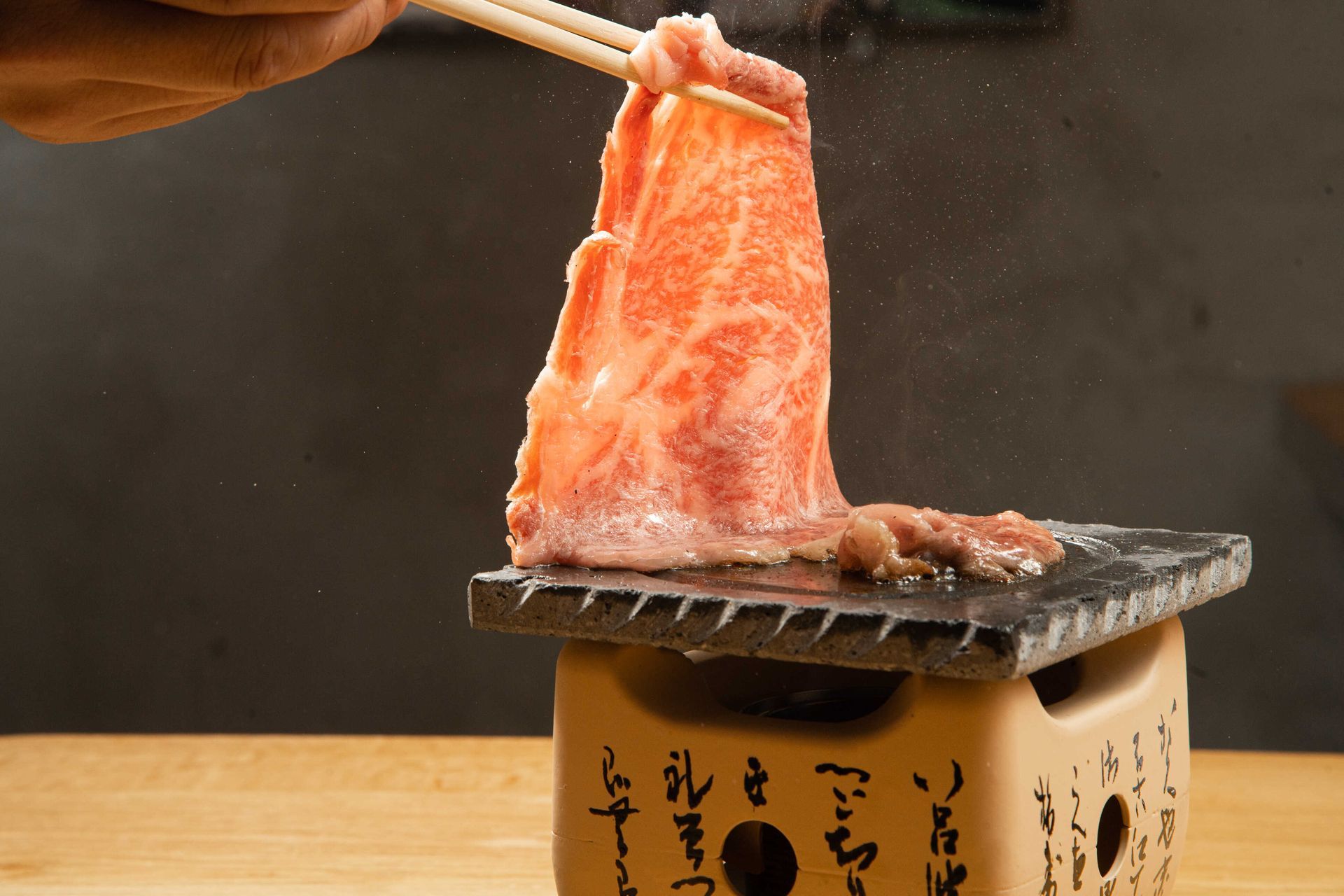 WAGYU LAVA STONE GRILL STRIPLOIN-CAMADO RAMEN TAVERN