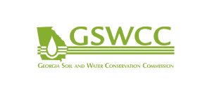 The logo for the georgia soil and water conservation commission