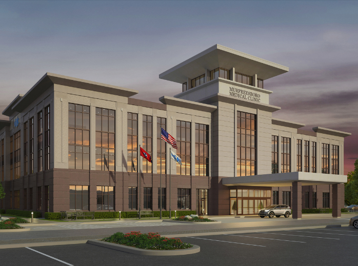 an artist 's impression of the murphy grand medical clinic