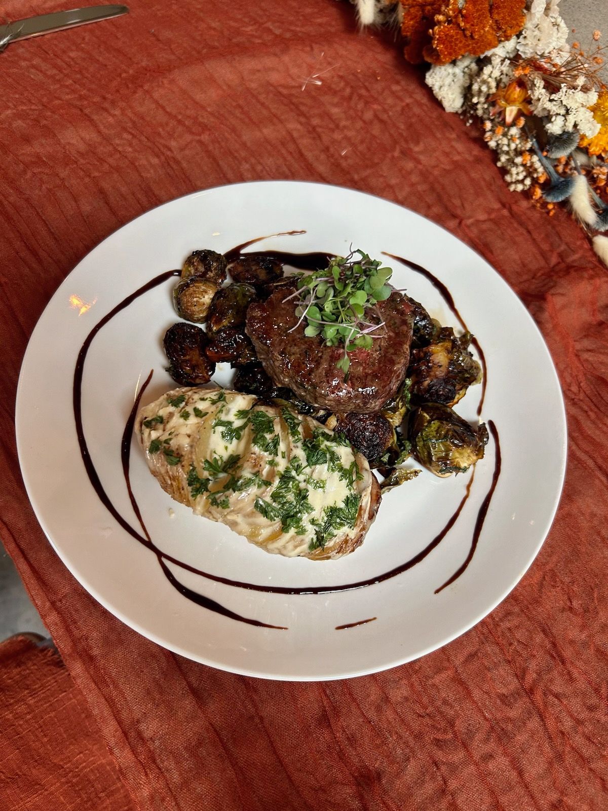 Maple Balsamic Filet Mignon in Bethel, Maine - Private Chef Services by Mangia Kitchen Maine