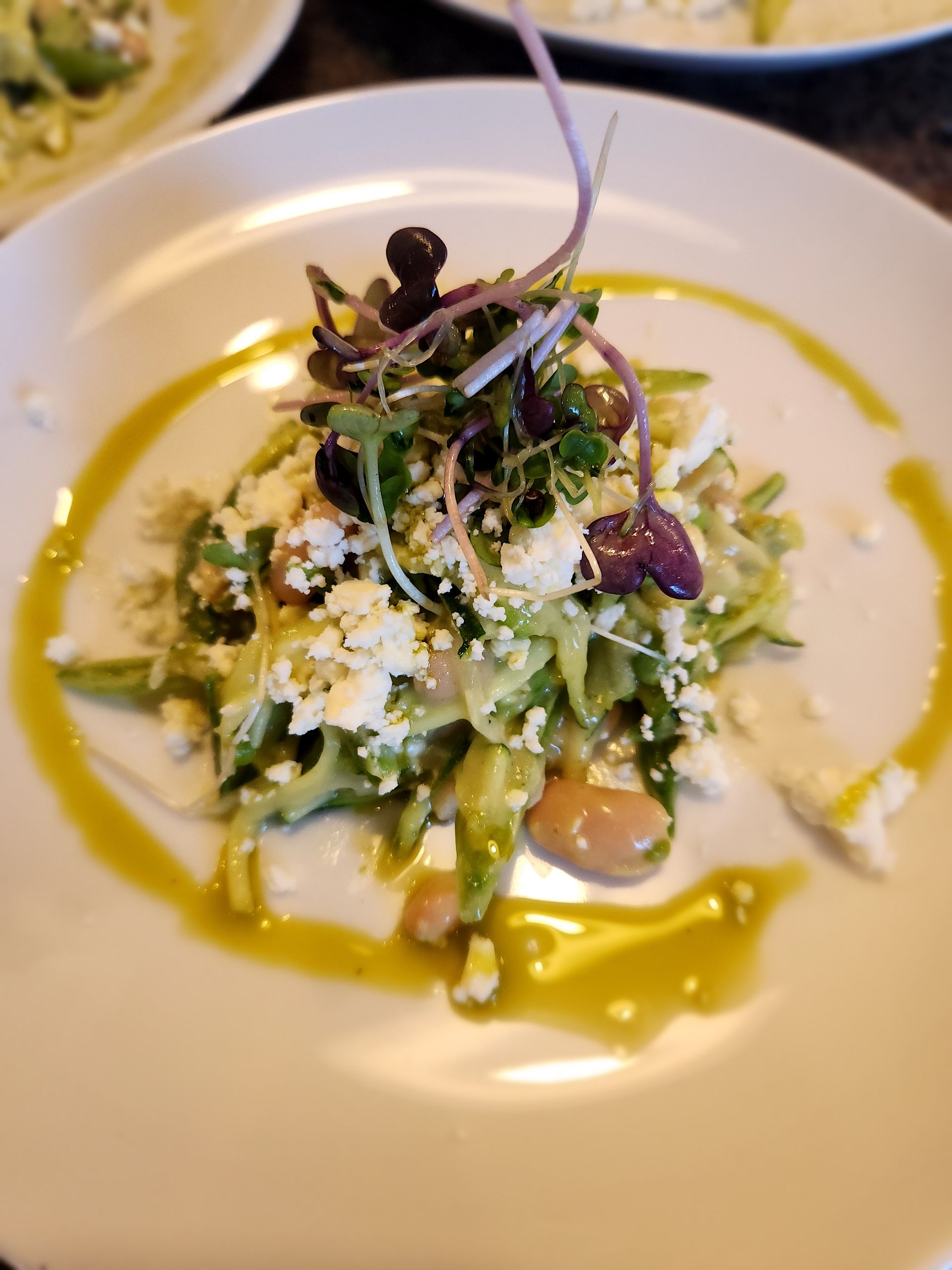 Zucchini, Snap Pea Salad in South Portland, Maine - Private Chef Services by Mangia Kitchen Maine