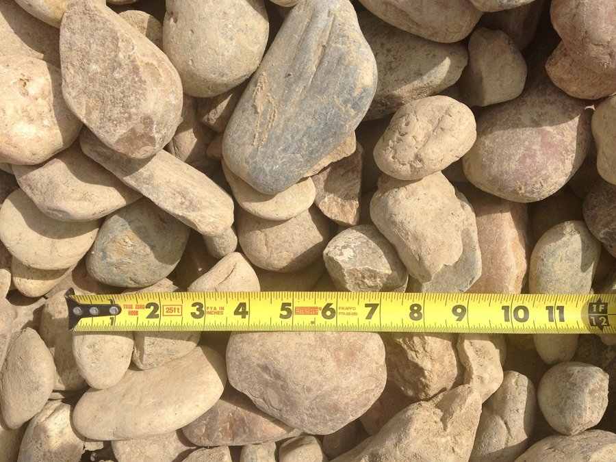 Building Materials — Brown Cobbles 2 inches by 4 inches —  Stockton, CA